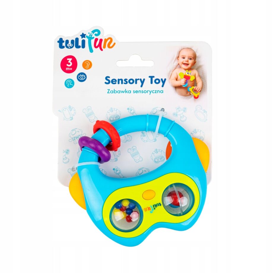 TULIFUN ZABAWKA SENSORYCZNA SOWA GRZECHOTKA 3M+