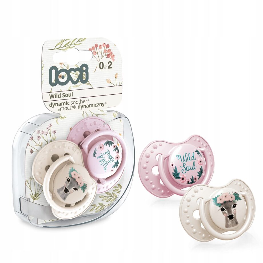 LOVI Smoczek dynamiczny 0-2m 2 szt Wild Soul Girl