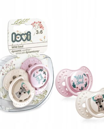 LOVI Smoczek dynamiczny 3-6m 2 szt Wild Soul Girl
