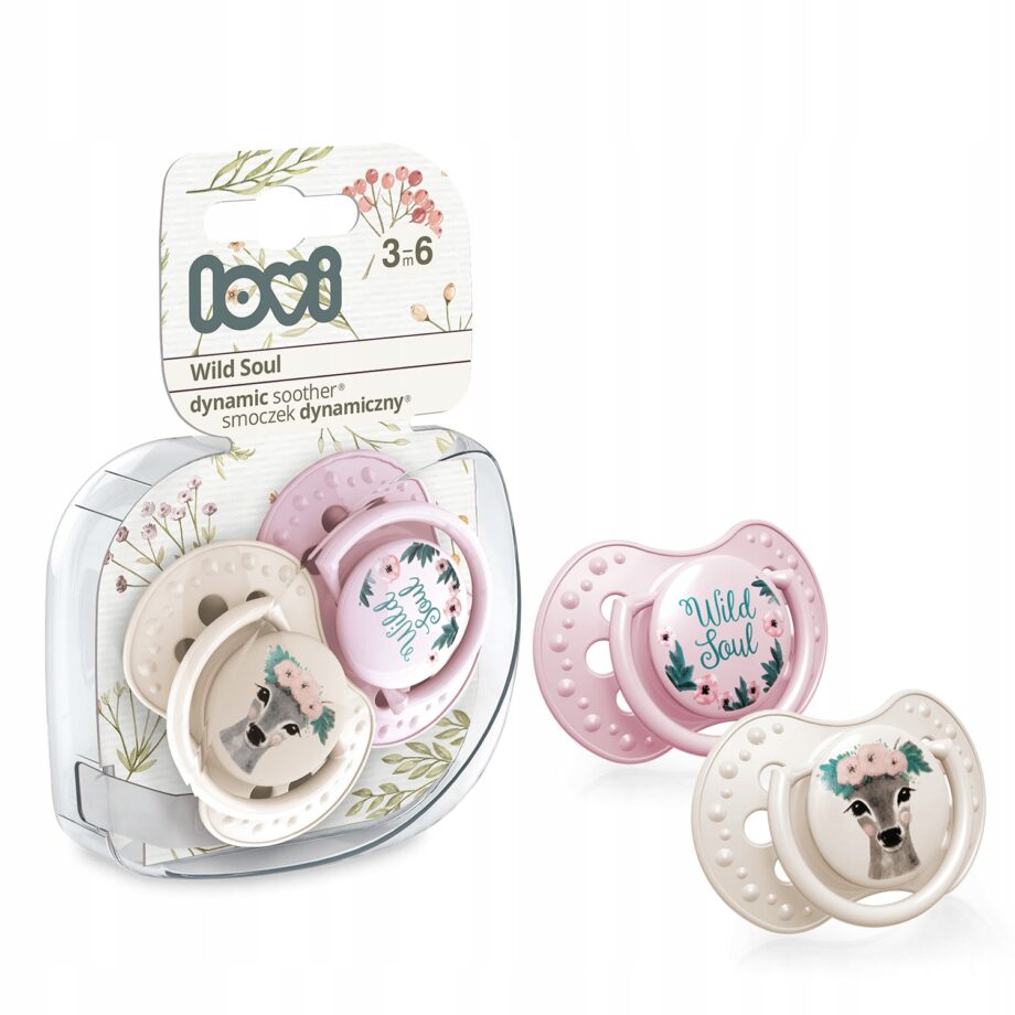 LOVI Smoczek dynamiczny 3-6m 2 szt Wild Soul Girl
