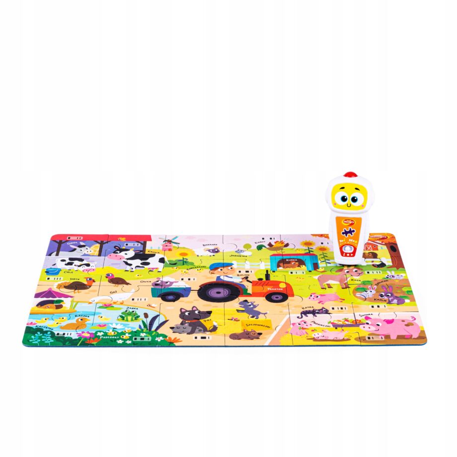 DUMEL PUZZLE ROBOT ROBBY FARMA I LAS PIOSENKI DŹWIĘKI ZWROTY GRY