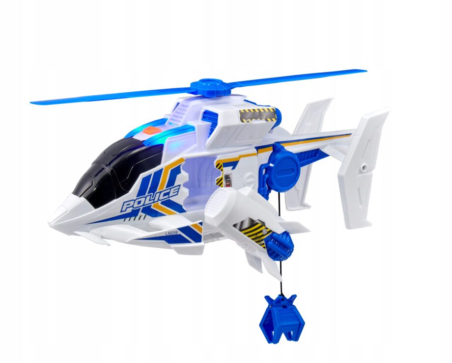 DUMEL FLOTA MIEJSKA HELIKOPTER NOCNY PATROL ŚWIATEŁKA DŹWIĘK SILNIKA