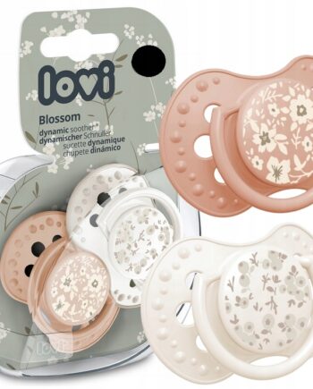LOVI SMOCZEK USPOKAJAJĄCY DYNAMICZNY BLOSSOM IVORY 3-6M 2SZT
