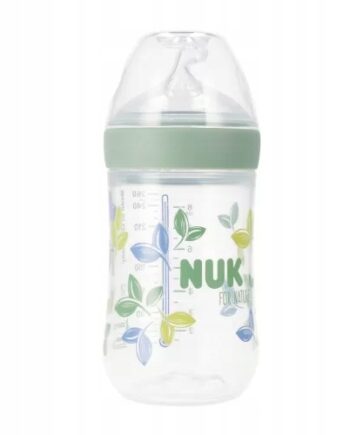 NUK BUTELKA FOR NATURE 260ML WSKAŹNIK TEMPERATURY SMOCZEK SILIKONONY M