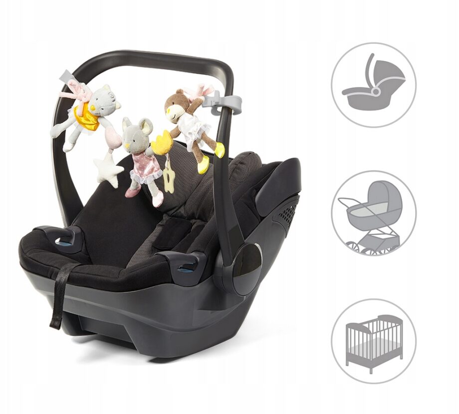 BABYONO ZAWIESZKA ŁAŃCUCH DO WÓZKA FOTELIKA BALLERINAS