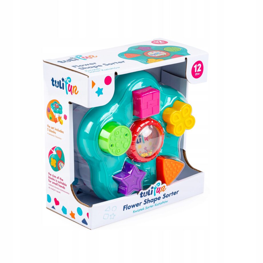 TULIFUN ZABAWKA SENSORYCZNA SORTER KSZTAŁTÓW KWIATEK