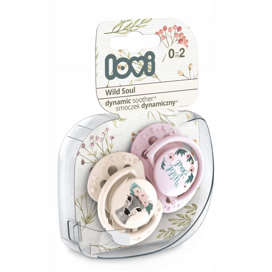 LOVI Smoczek dynamiczny 0-2m 2 szt Wild Soul Girl