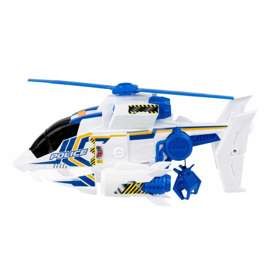 DUMEL FLOTA MIEJSKA HELIKOPTER NOCNY PATROL ŚWIATEŁKA DŹWIĘK SILNIKA