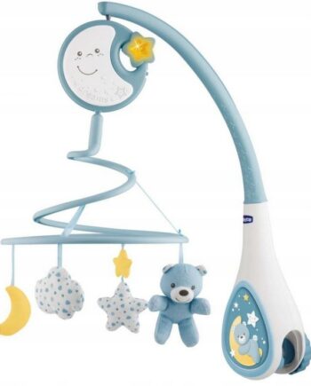 CHICCO KARUZELA NEXTT2DREAM LAMPKA NOCNA MUZYKA BIAŁY SZUM NIEBIESKA