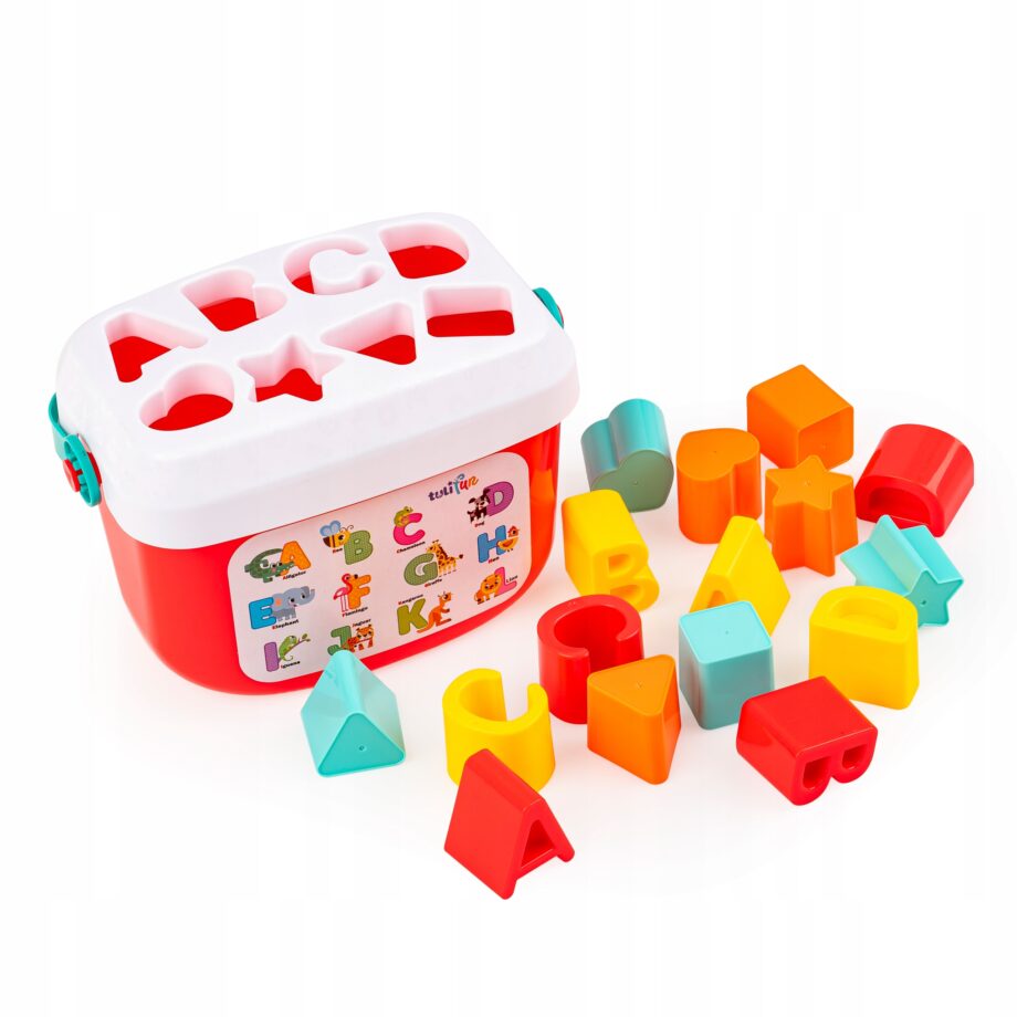 TULIFUN SORTER KSZTAŁTÓW UKŁADANKA KOSZYCZEK 16 KLOCKÓW 10M+