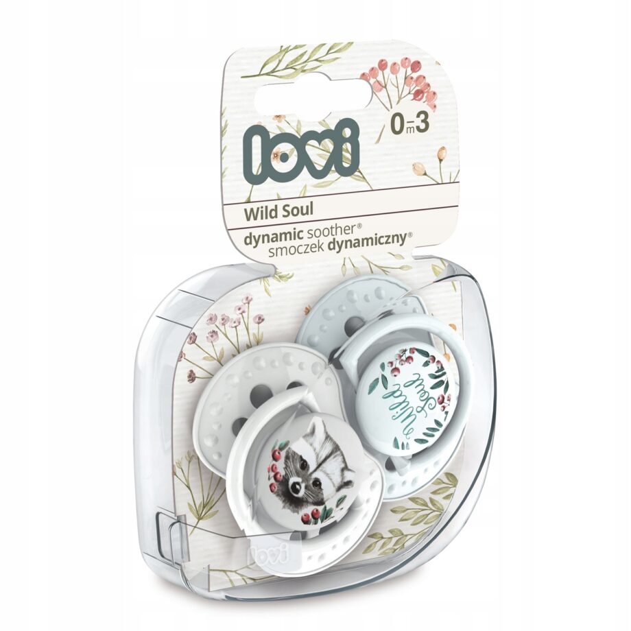 LOVI Smoczek dynamiczny 0-3m 2 szt Wild Soul Boy