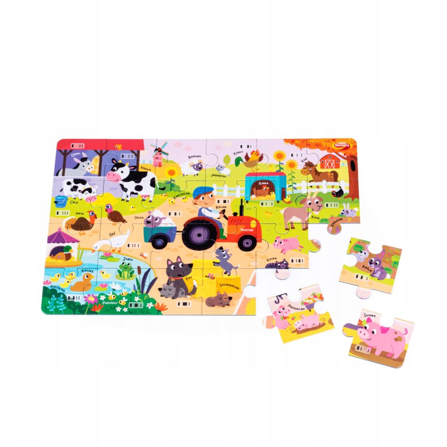 DUMEL PUZZLE ROBOT ROBBY FARMA I LAS PIOSENKI DŹWIĘKI ZWROTY GRY