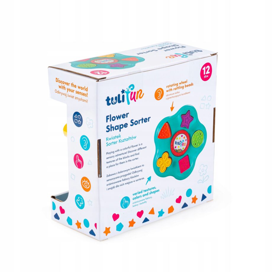 TULIFUN ZABAWKA SENSORYCZNA SORTER KSZTAŁTÓW KWIATEK
