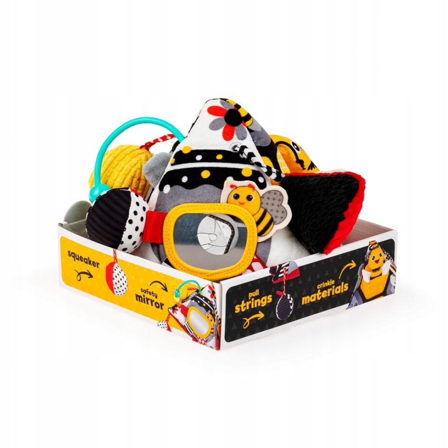 BALIBAZOO ZABAWKA SENSORYCZNA PIRAMIDKA MIŚ POLARNY DELUXE 0M+