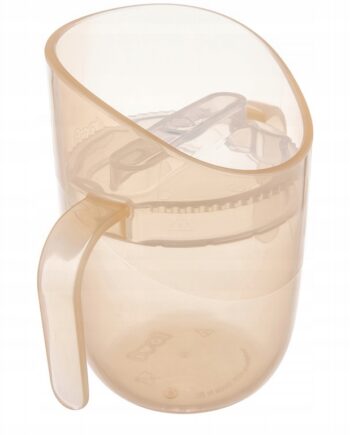 LOVI KUBEK TRENINGOWY GENIUS 150ML DO NAUKI PICIA Z UCHWYTAMI 6M+ NUDE