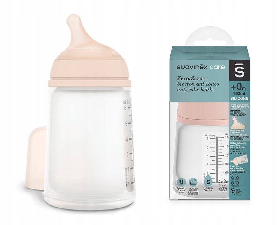 SUAVINEX BUTELKA ZERO ZERO 180ML WOLNY PRZEPŁYW