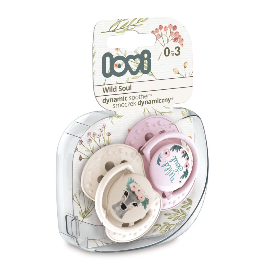 LOVI Smoczek dynamiczny 0-3m 2 szt Wild Soul Girl