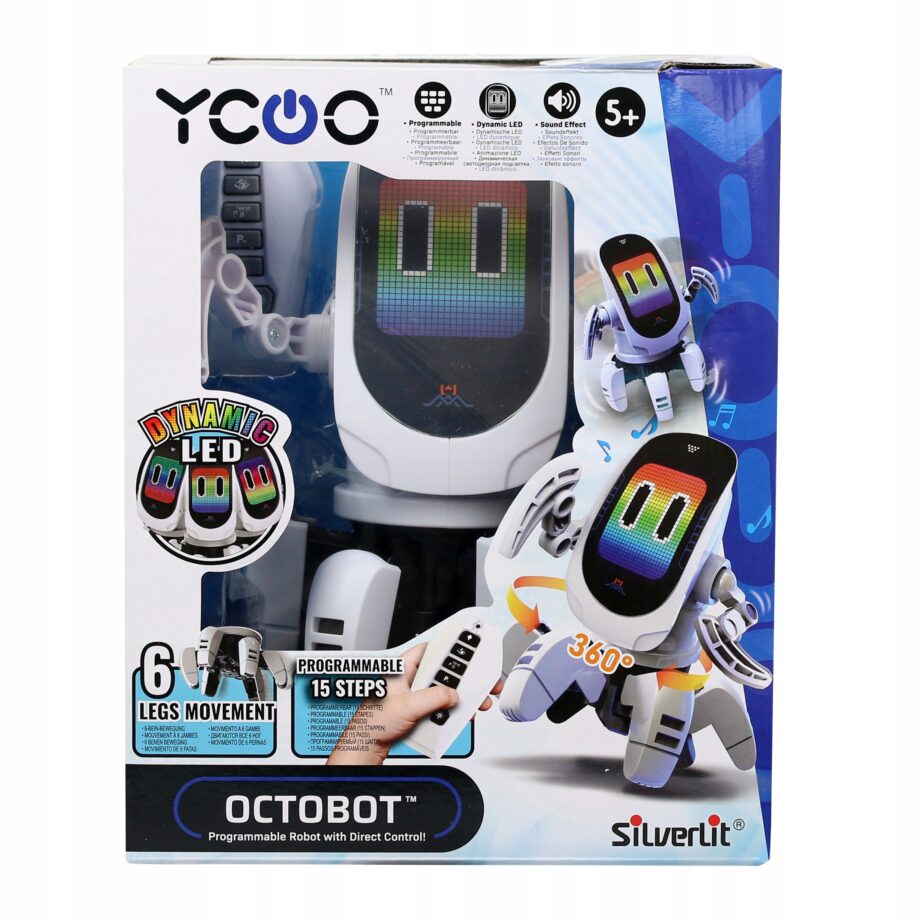 SILVERLIT ROBOT OCTOBOT PROGRAMOWALNY TAŃCZY CHODZI PILOT 5+