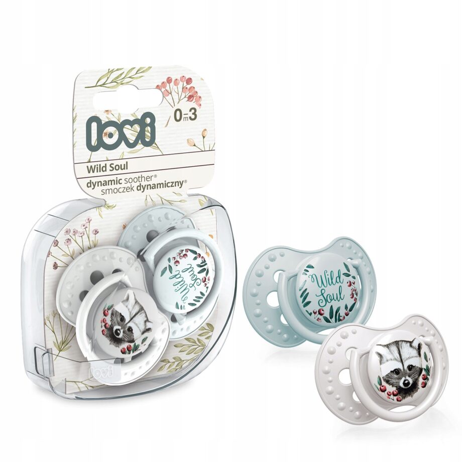 LOVI Smoczek dynamiczny 0-3m 2 szt Wild Soul Boy