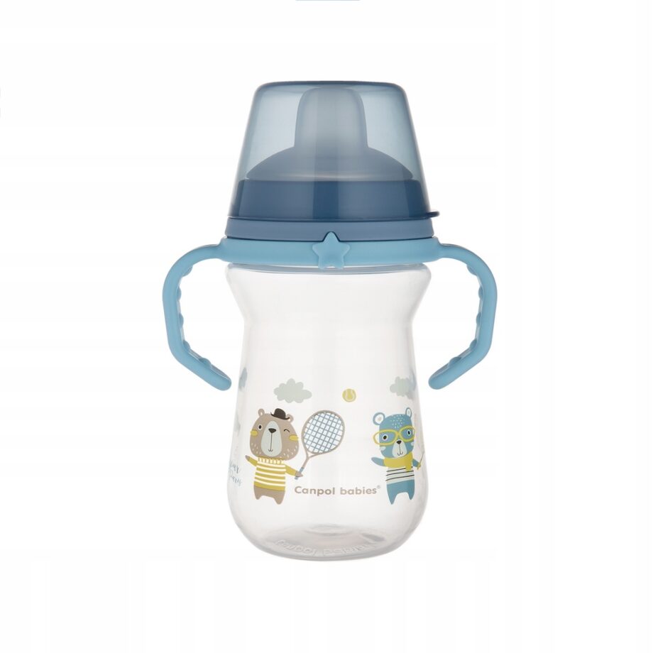 CANPOL KUBEK NIEKAPEK USTNIK SILIKON 250ML 6M+