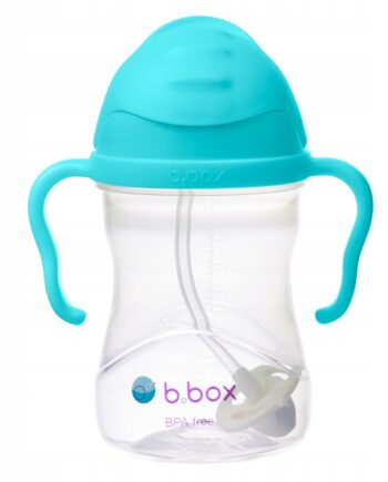 B.box INNOWACYJNY KUBEK BIDON Z OBCIĄŻONĄ SŁOMKĄ AQUA
