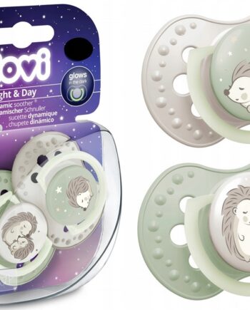 LOVI SMOCZEK USPOKAJAJĄCY DYNAMICZNY NIGHT&DAY HEDGEHOG 0-6M ŚWIECĄCY 2SZT