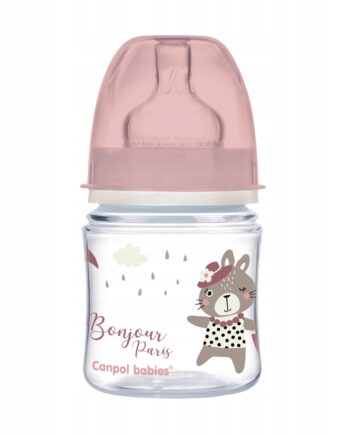 CANPOL Butelka szeroka antyk. 120ml BONJOUR PARIS