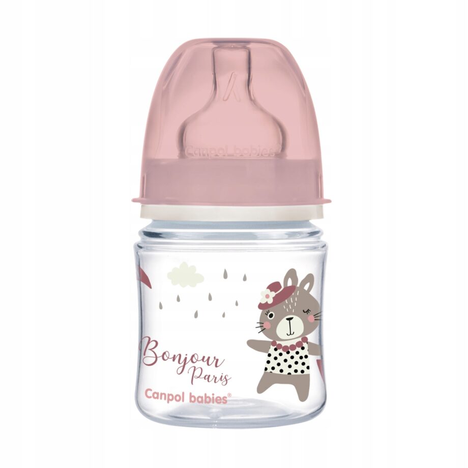 CANPOL Butelka szeroka antyk. 120ml BONJOUR PARIS