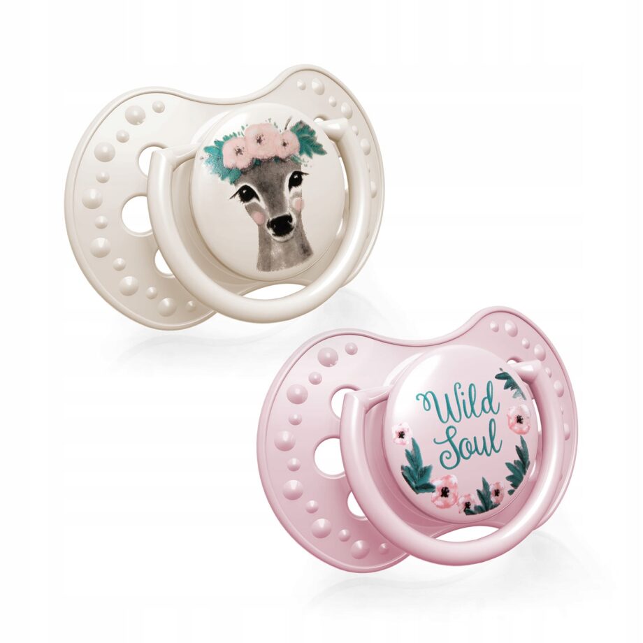 LOVI Smoczek dynamiczny 6-18m 2 szt Wild Soul Girl