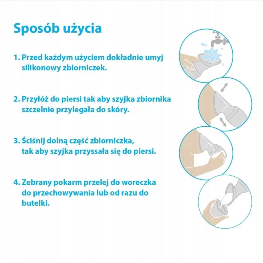 BABYONO KOLEKTOR SILIKONOWY POJEMNIK NA MLEKO 1399