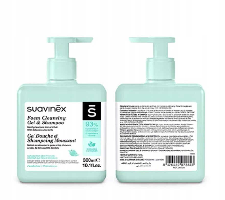 SUAVINEX DELIKATNA PIANKA DO CIAŁA I WŁOSÓW 300ML