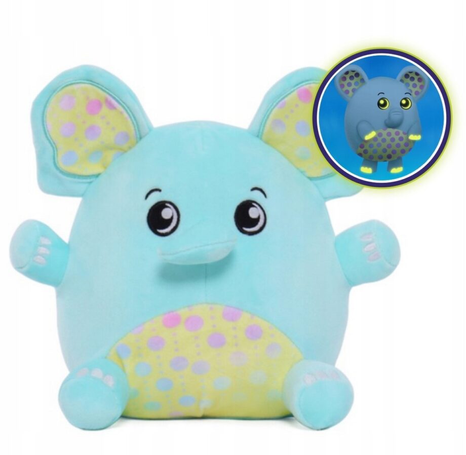 BABY DREAMS MASKOTKA SŁONIK ELLEN 18CM ŚWIECI