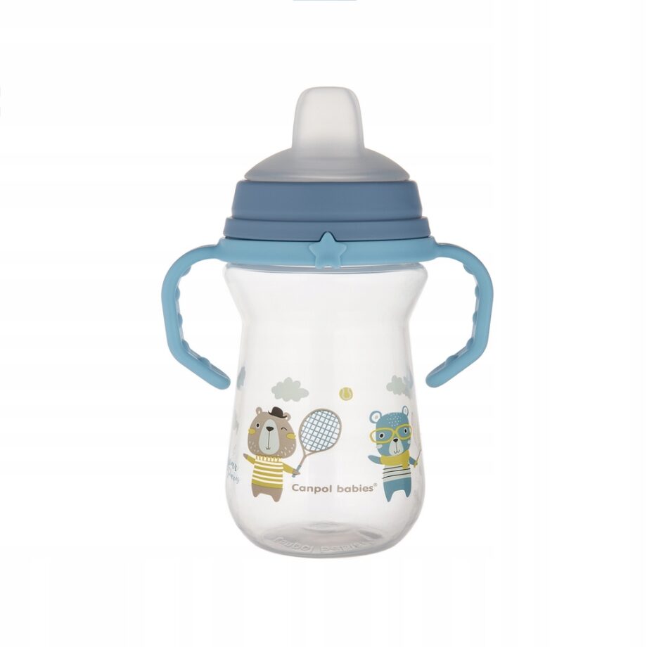 CANPOL KUBEK NIEKAPEK USTNIK SILIKON 250ML 6M+