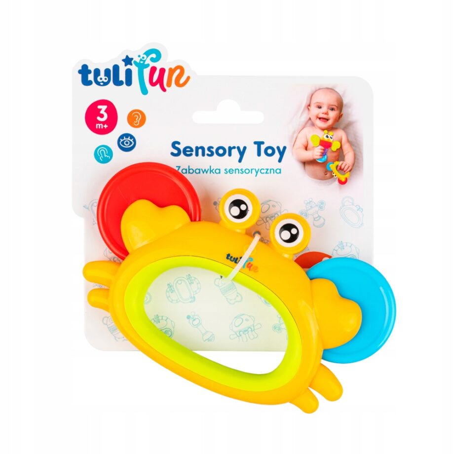 TULIFUN ZABAWKA SENSORYCZNA KRAB RUCHOME TALERZE 3M+