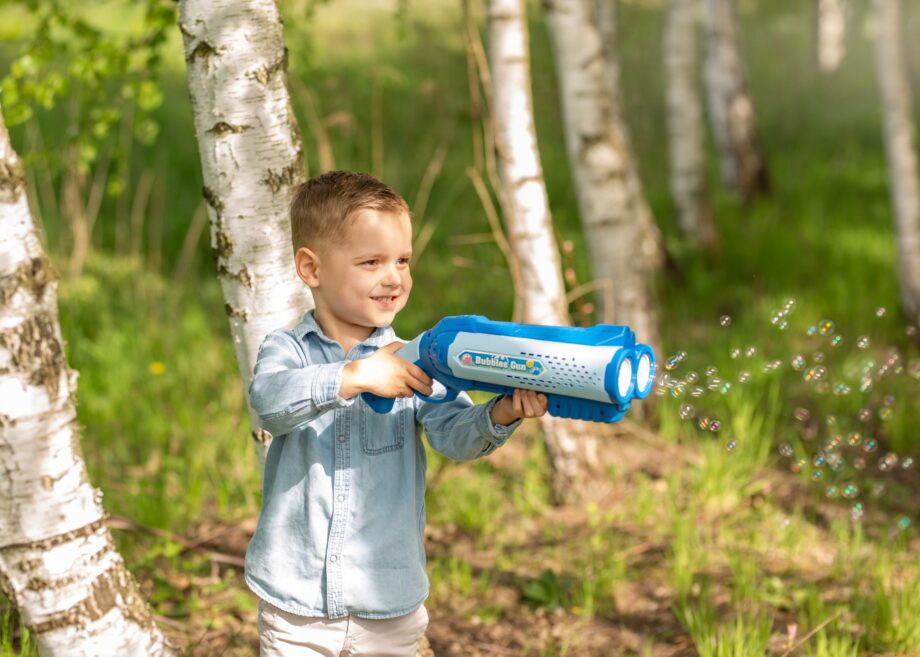 DUMEL PODWÓJNA WYRZUTNIA BANIEK PISTOLET + PŁYN 3+