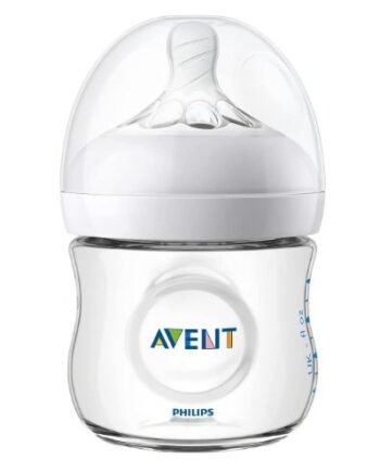 AVENT PHILIPS BUTELKA NATURAL 125ML + SMOCZEK 0M+ SCF030/17