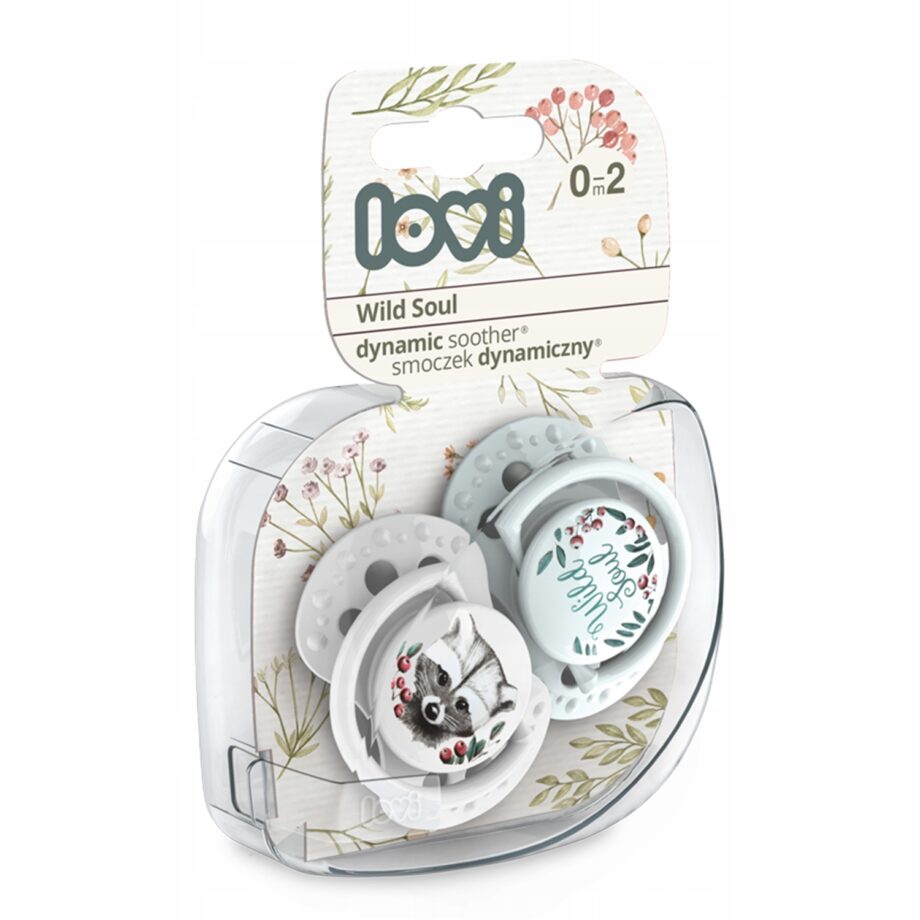 LOVI Smoczek dynamiczny 0-2m 2 szt Wild Soul Boy