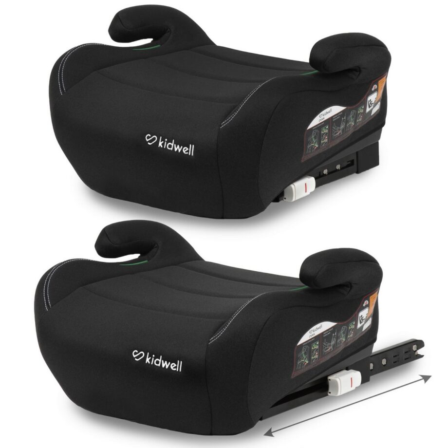 KIDWELL PODKŁADKA SAMOCHODOWA PODDUPNIK OVAN BLACK OD 125CM DO 150CM ISOFIX