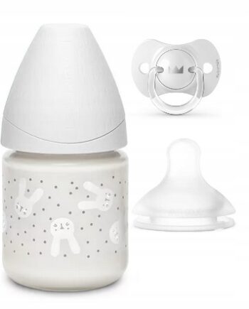 SUAVINEX BUTELKA 120ML HYGGE SZKLANA + SMOCZEK SX PRO SMOCZEK 0-6M ZESTAW