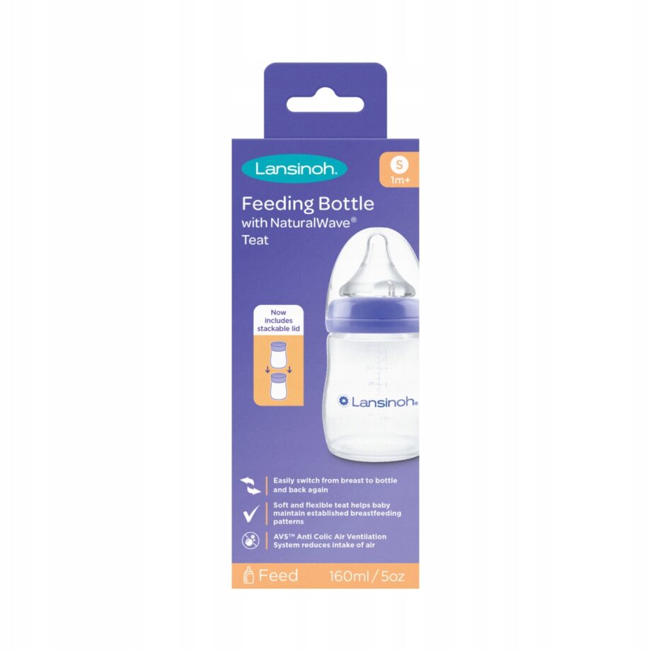 LANSINOH BUTELKA 160 ML SMOCZEK WOLNY PRZEPŁYW