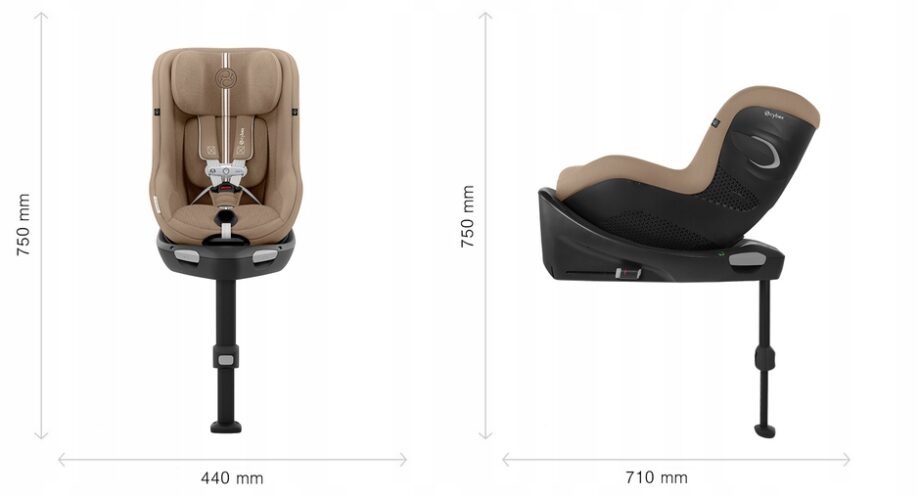 CYBEX FOTELIK SAMOCHODOWY OBROTOWY SIRONA GI I-SIZE 61-105CM STONE GREY