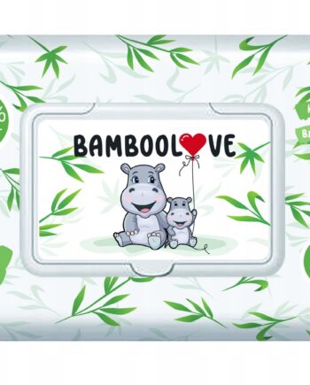 BAMBOOLOVE CHUSTECZKI NAWILŻANE BAMBUSOWE 60 SZTUK