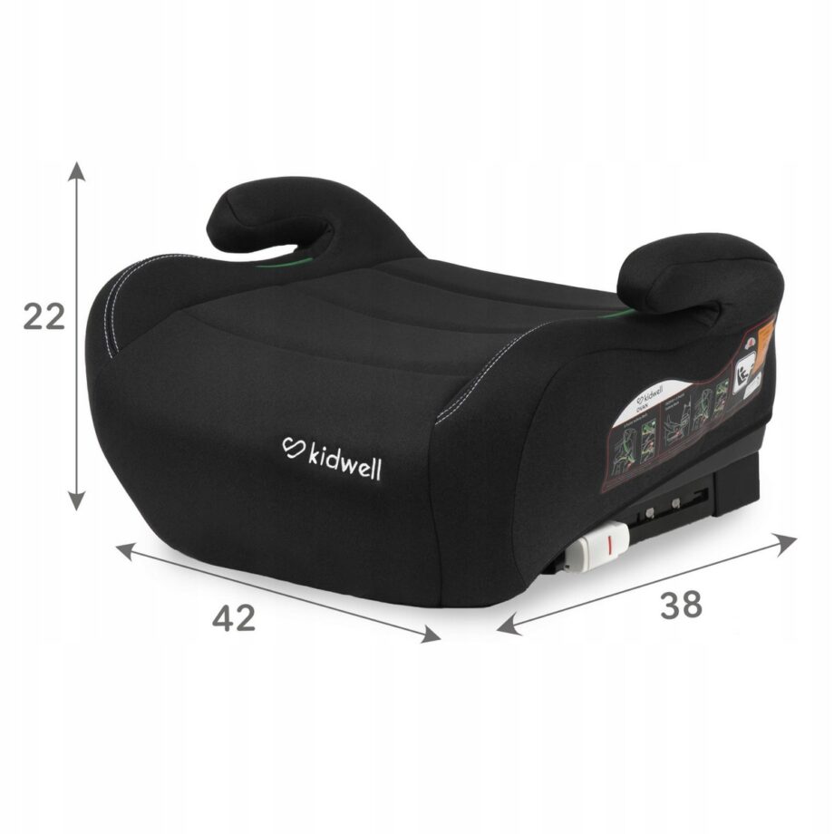 KIDWELL PODKŁADKA SAMOCHODOWA PODDUPNIK OVAN BLACK OD 125CM DO 150CM ISOFIX