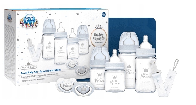 CANPOL ZESTAW STARTOWY ROYAL BABY BOY WYPRAWKA NIEBIESKA