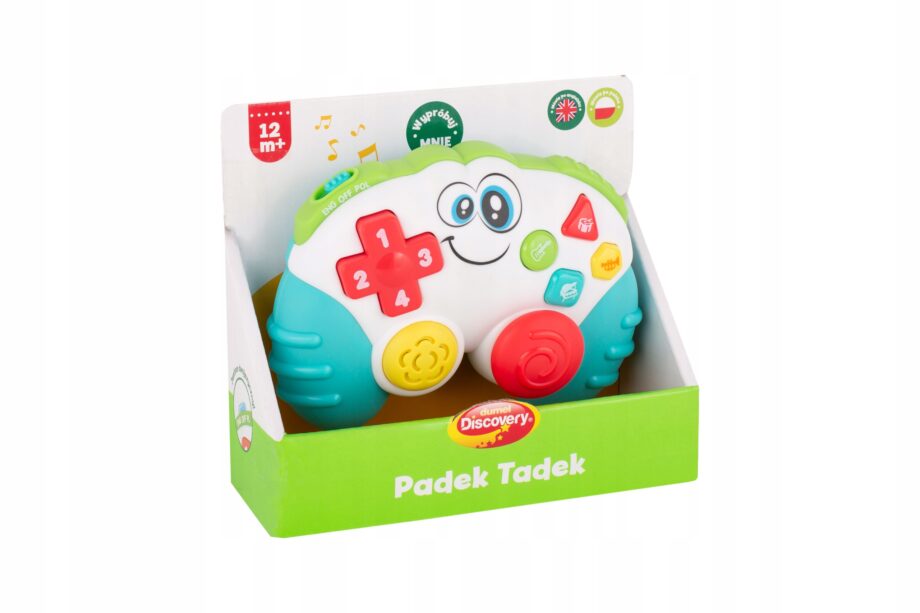 DUMEL PADEK PAD TADEK DWUJĘZYCZNY NAUKA KSZTAŁTÓW I CYFR DŹWIĘKI 12M+