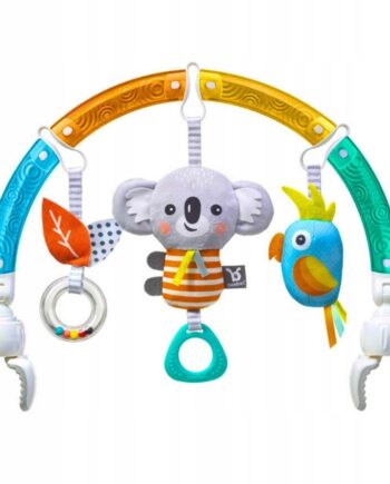 BENBAT ŁUK SENSORYCZNY Z ZABAWKAMI DO WÓZKA FOTELIKA KOALA ŚWIATŁA