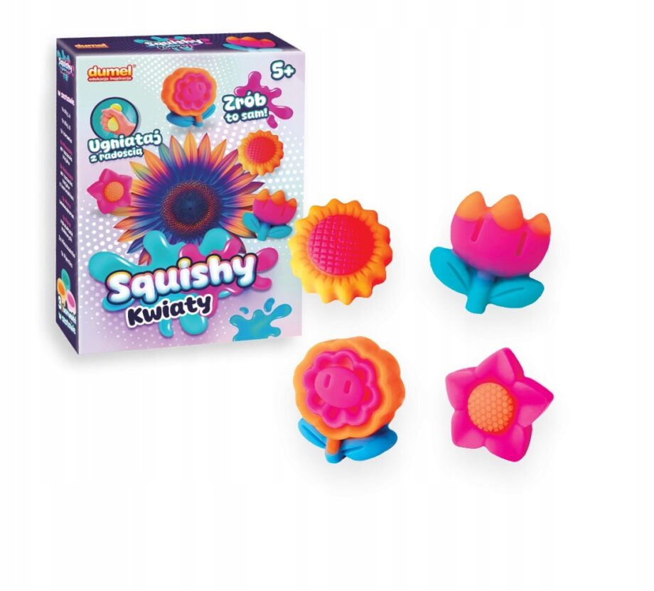 DUMEL ART SQUISHY KREATYWNY ZESTAW KWIATY ZRÓB TO SAM