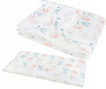 BOCIOLAND KOMPLET BAMBUSOWY KOŁDRA 75X100CM + PODUSZKA 40X60 Bellflowers