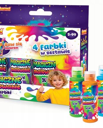 DUMEL MAGICZNE MALOWANIE FARBKI FARBY KOLOROWE 4X60ML