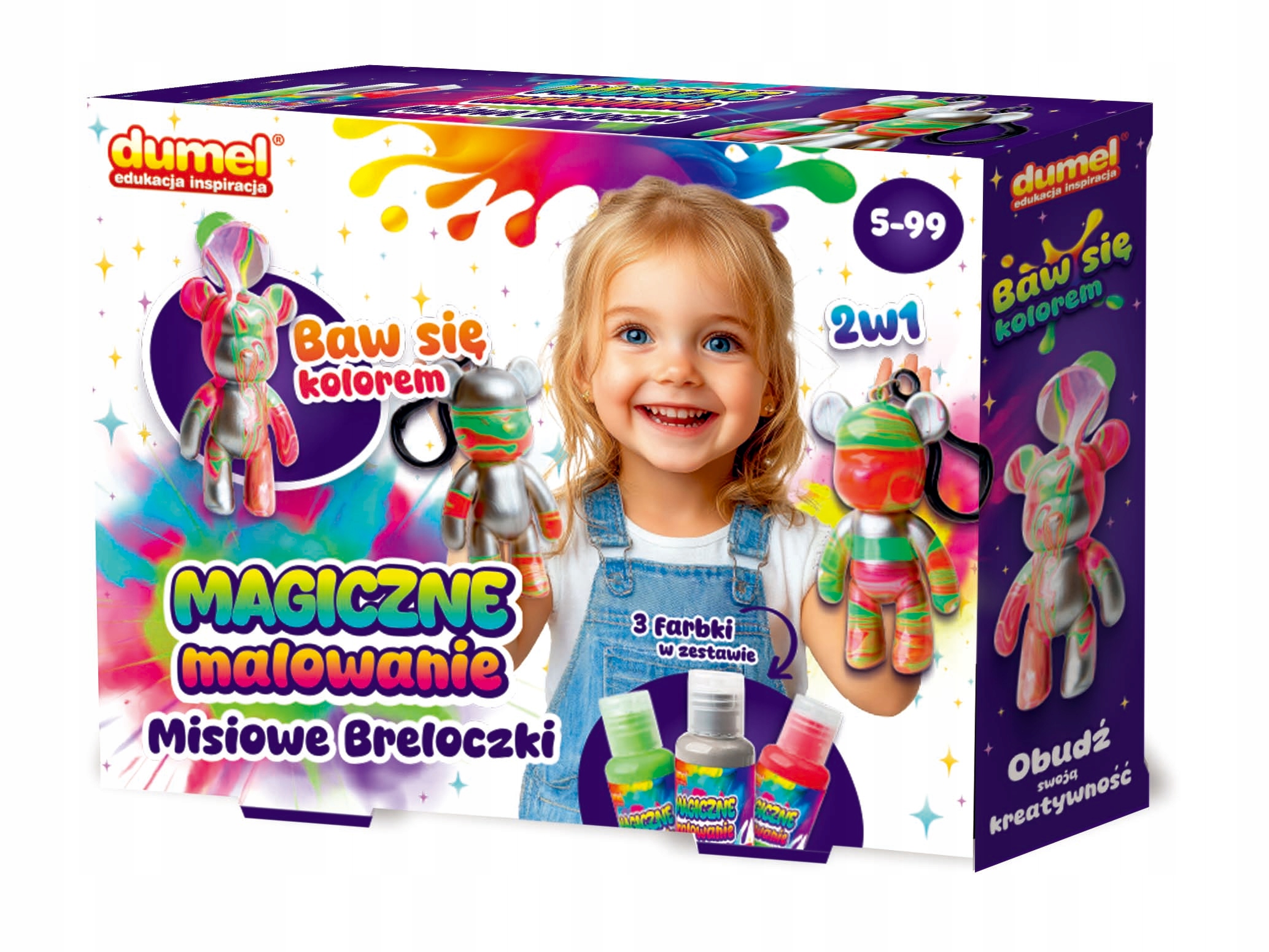 DUMEL MAGICZNE MALOWANIE MISIOWE BRELOCZKI ZESTAW DO MALOWANIA